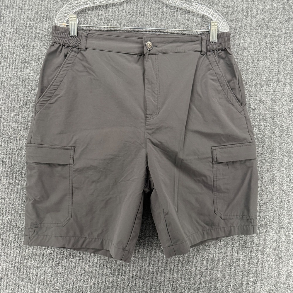 MIER Shorts Womens 14 Gray Cargo Mid Rise Nylon Casual Outdoor‎ Hiking Hiker